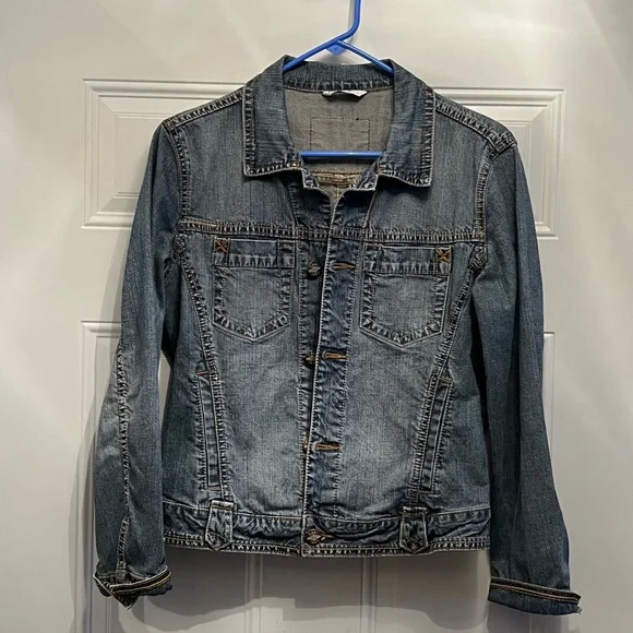 CAbi Jean Jacket Button Up Sz Sm - Picture 1 of 4